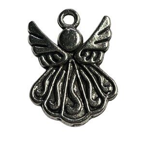Angel Pendant Silver Tone Charm Bracelet Necklace Jewelry Craft Dangle Spiritual